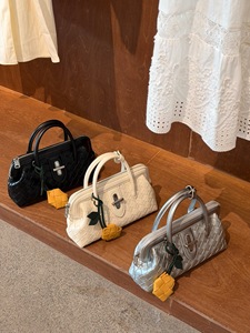 Borsa Mini Premium <span class=keywords><strong>Laura</strong></span> Time in PU Impermeabile Stile Ins con Manico Intrecciato e Tracolla Staccabile per Donna - Product Image 6