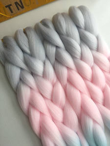 Новинка: Синтетические волосы для плетения из высокотемпературного волокна, объемные, 24 дюйма, 100 г, кудрявые прямые, для наращивания. - Product Image 3