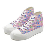 Chaussures de tennis à semelle épaisse disponibles en plusieurs couleurs, basses et hautes, plateforme décontractée pour hommes et femmes