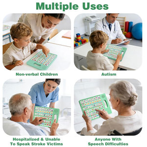 Tablette d'activités sans écran AAC pour la communication non verbale des personnes autistes, outil de thérapie du langage, jouet éducatif pour la rééducation post-AVC - Product Image 6