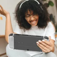 Coque de protection transparente DATA FROG pour console Nintendo Switch OLED, étui de protection pour PC pour Switch OLED
