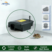 Boîte à appâts pour rongeurs en plastique, boîte à appâts pour souris, boîte à appâts pour rats, station d'appât pour rongeurs