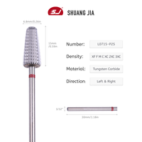 SHUANGJIA 6.8mm forets à ongles pour poudre acrylique ongles artificiels oeil de chat Gel vernis enlèvement Salon manucure outils