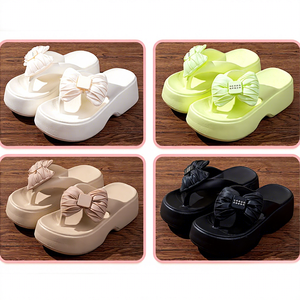 Sandales d'intérieur respirantes en EVA pour femmes, <span class=keywords><strong>tongs</strong></span> <span class=keywords><strong>originales</strong></span> résistantes à l'usure, nouvelle mode, chaussures décontractées à talon compensé, vente en gros - Product Image 2