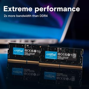 Penting 64GB DDR5 Kit memori <span class=keywords><strong>Laptop</strong></span> SODIMM 262-Pin, kompatibel untuk generasi ke-13 Intel Core AMD untuk Ryzen 6000 5600MHz pilihan kecepatan - Product Image 6