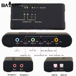 Tarjeta de Sonido 7.1 de Fábrica, Interfaz de Audio 2.0, Dispositivo Musical Profesional, 8 Canales, Función USB, Grabación de Voz, 2 Conectores para Micrófono Externo - Product Image 5