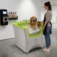 Station de lavage de chiens en acrylique de luxe, robuste et standardisée, pour station-service et salle de bain, en gros