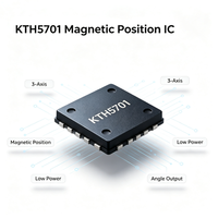 Sensor de efecto Hall 3D CONNTEK KTH5701AQ2AQ3 con salida de ángulo CORDIC, bajo consumo, SPI/I2C, salida de campo magnético en ejes X/Y/Z, 2.8V-5.5V de alta precisión