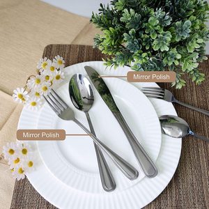 Hôtel Juego De Cubiertos En Acier Inoxydable Argenterie Miroir Couverts <span class=keywords><strong>Cuillère</strong></span> <span class=keywords><strong>Fourchette</strong></span> <span class=keywords><strong>Couteau</strong></span> - Product Image 3