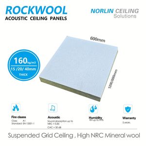Paneles Acústicos de Lana de Roca Ignífuga para Techo, 15/20 mm de Espesor, 24*48, Celotex -- Paneles Acústicos para <span class=keywords><strong>Aislamiento</strong></span> Acústico - Product Image 3