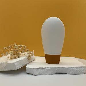 Bouteille vide de 50 ml en forme d'ampoule à toucher doux, en stock usine, pour <span class=keywords><strong>crème</strong></span> solaire, <span class=keywords><strong>crème</strong></span> pour les mains, isolation, fond de teint, <span class=keywords><strong>crème</strong></span> <span class=keywords><strong>BB</strong></span>/<span class=keywords><strong>CC</strong></span> - Product Image 1