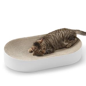 Huyo Lit-griffoir de luxe moderne, grand espace, forme ovale, style classique en carton, pour chats petits et grands - Product Image 2