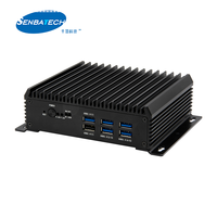 N97 4 Lan I210 DDR4 Más potente Fanless Edge Industrial Pc Mini computadora Soporte WIN Linux