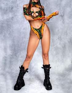 Combinaison courte KOMIOH KM-YB001, barboteuse sexy pour la plage, body léger uni, maillot de bain d'été - Product Image 6