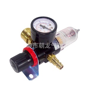 Filtro Regulador de Compresor de Aire Dragon Qi Movement AFR2000, Separador de Agua de 1/4 de Pulgada con Manómetro - Product Image 1