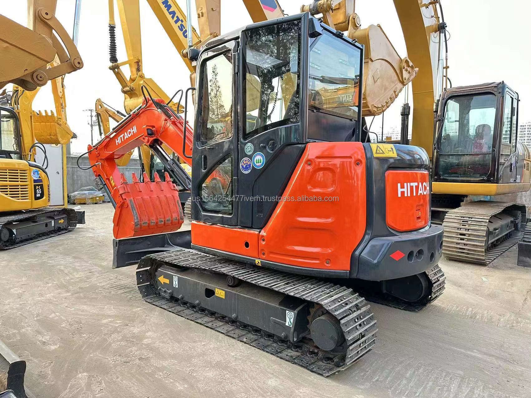 Japan Used ZX120 Mini Excavator 6.38 Tons Crawler Isuzu Engine