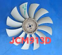 Pièces de machines de construction en gros Différents styles de Y188-03A-050000 de ventilateur de refroidissement de moteur d'excavatrice, JCM913D,Shantui SE75,JCM913
