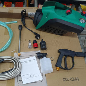 Pompa air cuci mobil 1800W, Mesin cuci mobil tekanan tinggi 110 v220 V otomatis kecil dengan tekanan dapat disesuaikan - Product Image 6