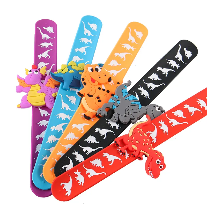 Bambini di natale del silicone di schiaffo braccialetti Charactor decorazione fascia di schiaffo del braccialetto per i bambini