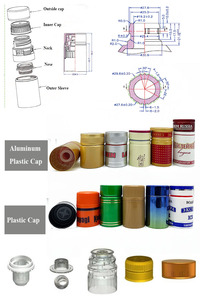 Nhà Máy Giá 28Mm 30Mm Whisky Vodka Sử Dụng Có Nắp Đậy Nắp Chai Đóng Cửa Nhôm Vít <span class=keywords><strong>Cap</strong></span> Pilfer Ropp <span class=keywords><strong>Cap</strong></span> - Product Image 3