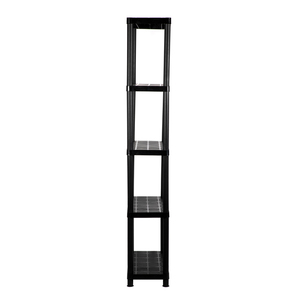 BLACK 5-Tier Boltless Plastic Shelves - 24*12inch Storage Rack for Garage, Home, Warehouse &amp; Store - Product Image 5
