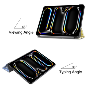 Starry Sky Design Smart Auto Wake/Sleep Triple <span class=keywords><strong>étui</strong></span> pliant pour <span class=keywords><strong>iPad</strong></span> <span class=keywords><strong>Pro</strong></span> 11 pouces M4 2024 housse de protection pour tablette - Product Image 5