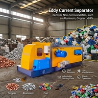Mesin Daur Ulang Limbah Elektronik Fasilitas Daur Ulang Limbah Magnet Rol Pemisah Arus Eddy
