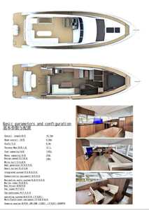 Yachts sportifs en fibre de verre de 15,16 m/50 pieds, moteur essence in-bord de 410 CV, 18 nœuds, bateaux de croisière de luxe pour le divertissement - Product Image 6