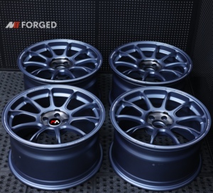 ล้อแม็กซ์ MN Forged ZE40 TIME ATTACK III สีน้ำเงินเมทัลลิก สำหรับ BMW <span class=keywords><strong>Civic</strong></span> <span class=keywords><strong>FD</strong></span> Type R GR86 GTR NSX 350z ล้ออัลลอยด์ฟอร์จ - Product Image 2