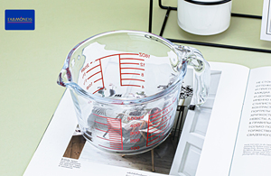 Tasse à mesurer en <span class=keywords><strong>verre</strong></span> once millilitre avec poignée à l'échelle 500ml <span class=keywords><strong>bol</strong></span> en <span class=keywords><strong>verre</strong></span> borosilicate pour cuisine à eau chaude - Product Image 3