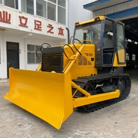 Bulldozer sur chenilles de 10 tonnes, 100 CV, pour travaux agricoles, mini-bulldozer d'origine chinoise en stock