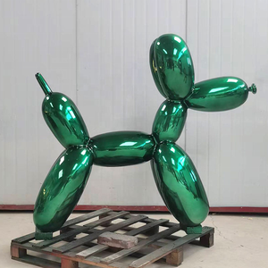 Scultura in acciaio inossidabile progettata su misura con installazione artistica colorata: una festa visiva di <span class=keywords><strong>cani</strong></span> palloncini creativi - Product Image 4