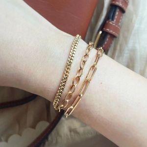 Xinfly Venta al por Mayor Collar de Eslabones Tipo Clip de Oro Amarillo Real de 18K, 4mm de Ancho, Impermeable, Dropshipping, Gargantillas Finas, Mejor Precio - Product Image 5