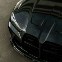 Film de protection de voiture en TPU 5D noir carbone auto-réparant, anti-rayures, texture fibre de carbone, épaisseur 7,5 mil, garantie 10 ans, rouleau pour carrosserie