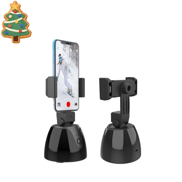New Style 360 Degree Phone Tracking Holder Smart Selfie Stick With Auto Face Recognition for IPhone Cellphone Xiaomi Huawei