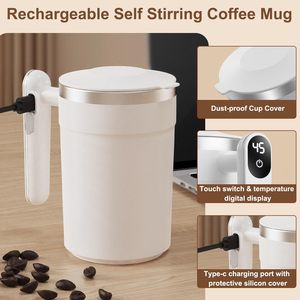 Có thể sạc lại tự động từ thép không gỉ Mixer cup tự khuấy cà phê Mug với auto-khuấy thanh - Product Image 4