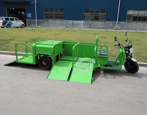 Triciclo Eléctrico de 6 Cubetas para Transferencia de Basura con Transportador de Cadena y Diseño de Plataforma Plana, Capacidad de Carga de 100-200 kg para Cocina de Restaurante - Product Image 4