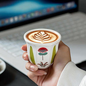 Tasse en céramique unie de style bohème 100ml 180ml 250ml Jukaiwtec – Plateau multi-usages pour café et thé avec emballage - Product Image 3