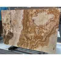 Dalles de pierre naturelle onyx, modernes, polies, luxueuses, durables, écologiques, imperméables, pour comptoirs et crédences de hall d'hôtel