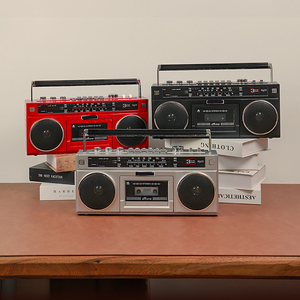 Factory Custom Retro Cassette Recorder Player, AM FM SW Radio <b>USB</b> TF Slot Rechargeable Boombox for Camping Gift - Product Image 4