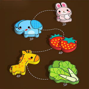 Nuovo caldo <span class=keywords><strong>Montessori</strong></span> in legno di più stili cartone animato avanzato bambino educazione precoce puzzle di apprendimento giocattoli per bambini ragazzi ragazze - Product Image 5