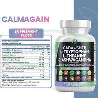 Comprimés pour dormir OEM Sommeil profond Complément alimentaire L-tryptophane 5htp Capsule GABA L-théanine Ashwagandha Capsules Somnifères