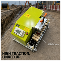Machine de transport de câbles à rouleaux pour le déroulement de câbles sur site, alimentation électrique pour équipement de chantier destiné aux entrepreneurs