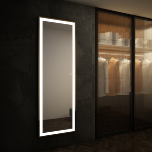 LED thắp sáng gương phòng tắm với sưởi ấm Pad cái nhìn cao cấp cho nhà phân phối cung cấp - Product Image 2