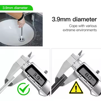 Endoscope industriel mobile USB 3-en-1 portable et étanche 107 avec caméra vidéo Full HD 3,9 mm 6 LED pour inspection de tuyaux et canalisations