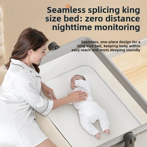 <span class=keywords><strong>Cuna</strong></span> 3 en 1 para Bebé 2026 con Mosquitera, Malla Transpirable y Ruedas - Diseño Luna y Estrellas, <span class=keywords><strong>Cuna</strong></span> Convertible - Product Image 2