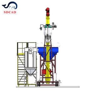 Yeni SDCAD 25kg çanta boşaltma kaldırma makinesi mobil toplu kamyon yükleme tozu Siemens PLC otomatik kontrol paslanmaz çelik ayarlanabilir - Product Image 2