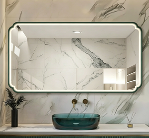 <b>LED</b> Bathroom <b>Mirror</b> Illuminated Wall Hanging Vanity <b>Mirror</b> Anti Fog <b>Makeup</b> <b>Mirror</b> Customizable Hotel Salon Use - Product Image 1
