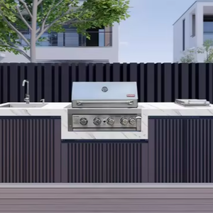BAINENG <span class=keywords><strong>Cuisine</strong></span> extérieure préfabriquée en acier inoxydable pour projets hôteliers et de complexes hôteliers, conception gratuite en 48 heures, vente en gros - Product Image 1