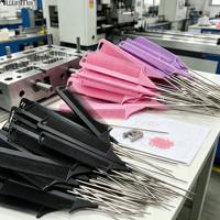 Peignes de séparation pour la coiffure, peignes à mèches, peignes lissants pour salon de coiffure, vente directe usine Wanmei, accepte le logo personnalisé